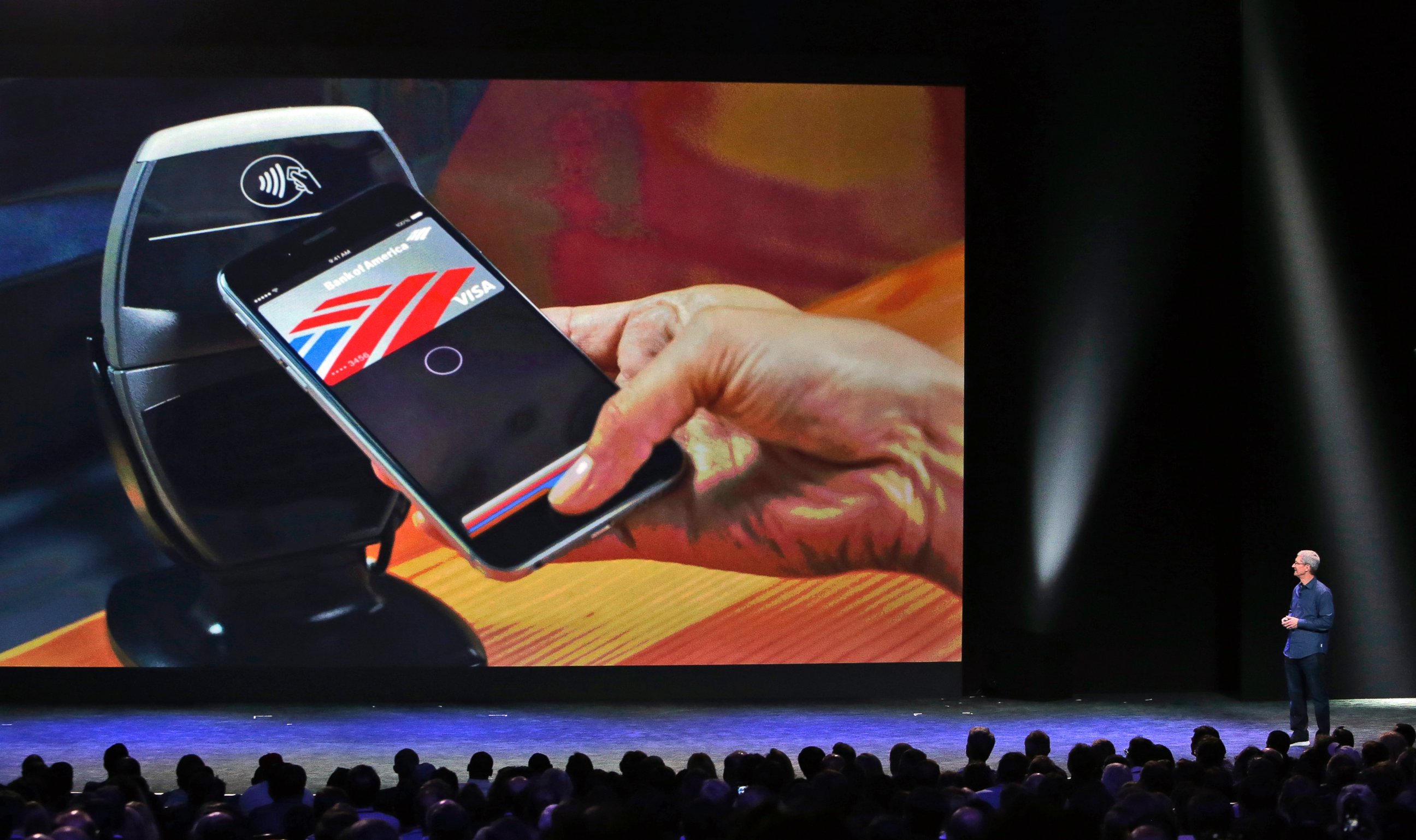PHOTO: Apple CEO Tim Cook introduces the new Apple Pay product in Cupertino, Calif. on Sept. 9, 2014. 