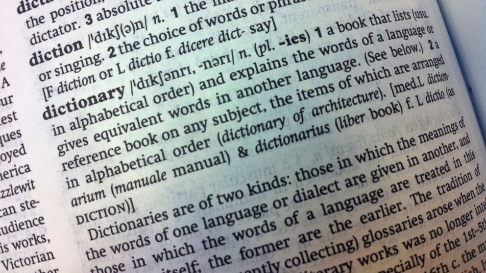 PHOTO: An entry in the Oxford English Dictionary is pictured on Aug. 29 2010.