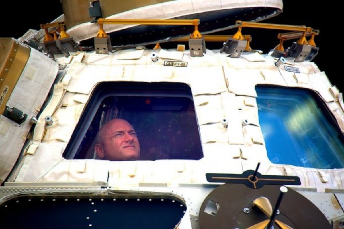PHOTO: In this undated photo provided by NASA on March 1, 2016, astronaut Scott Kelly looks out the cupola of the International Space Station. 
