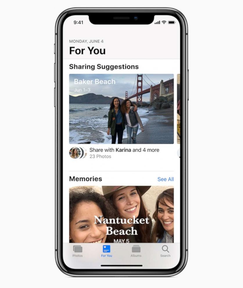 PHOTO: Apple announced new photo sharing features during their Worldwide Developer Conference in San Jose, Calif., June 4, 2018.