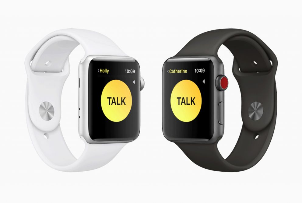 PHOTO: Apple announced a new Apple Watch chat function called "Walkie-Talkie" at their Worldwide Developer Conference in San Jose, Calif., June 4, 2018.