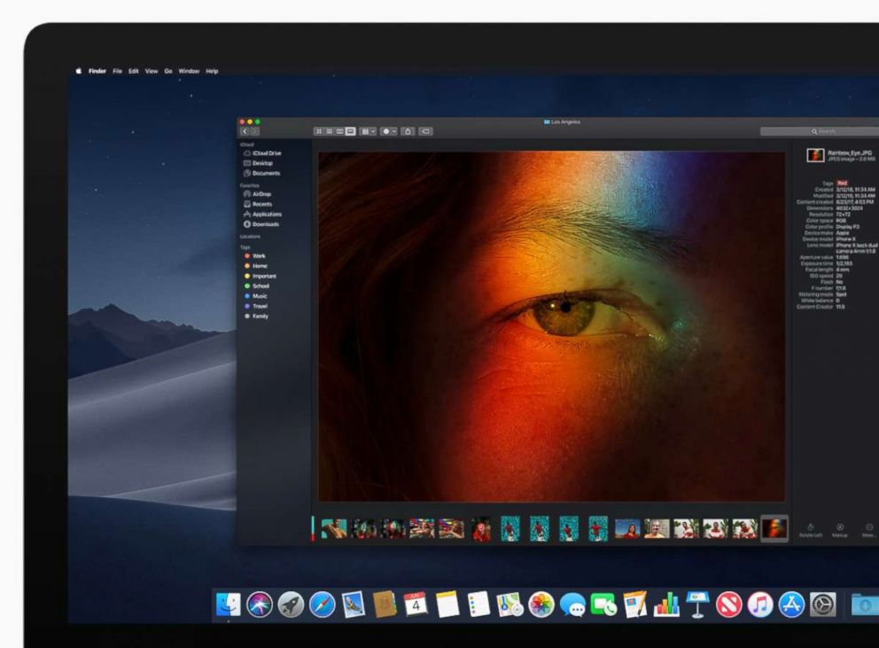 PHOTO: Apple announced Dark Mode for macOS Mojave users at their Worldwide Developer Conference in San Jose, Calif., June 4, 2018.