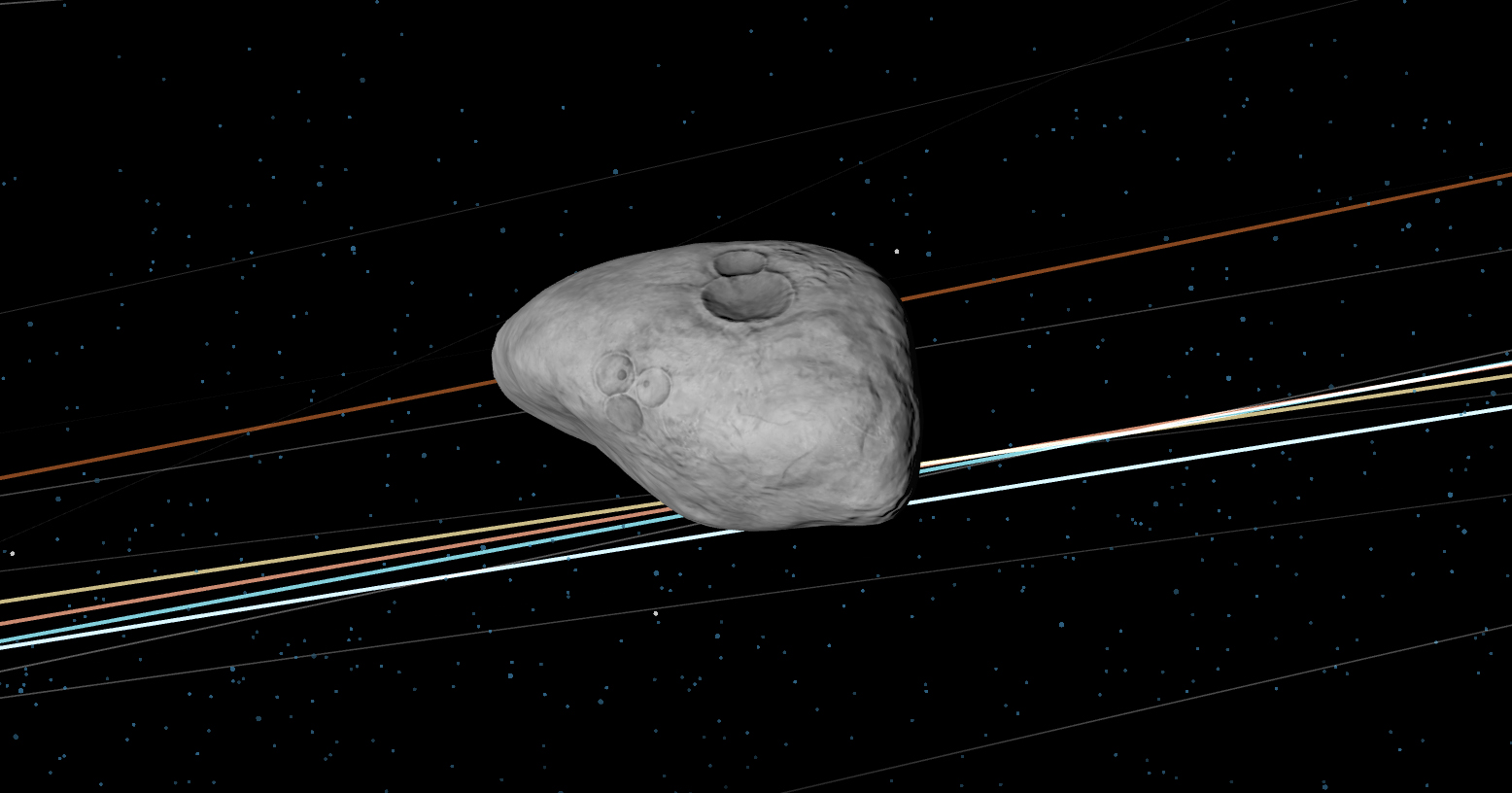 PHOTO: A 1 kilometer-sized asteroid, 7842 (1994 PC1), is poised to pass near earth Tuesday afternoon. Scientists say there is no danger to the planet.