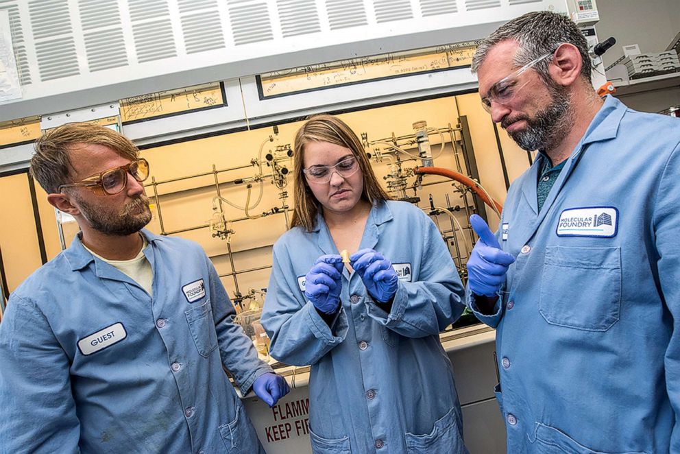 PHOTO: Researchers who discovered new recyclable plastic.