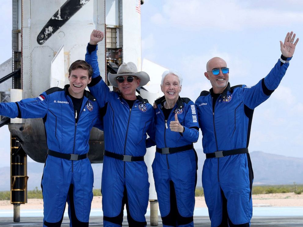 Backlash over Bezos spaceflight sparks debate about equity in the cosmos photo