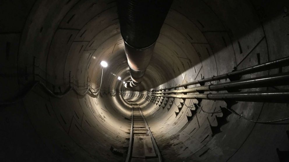Elon Musk shared this photo of The Boring Company's Los Angeles tunnel on his Twitter page on Nov. 22, 2017.