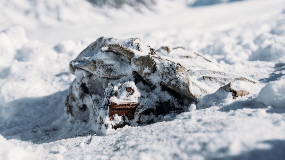 PHOTO: Bradford Washburn's camera from a 1937 expedition discovered on Walsh Glacier.