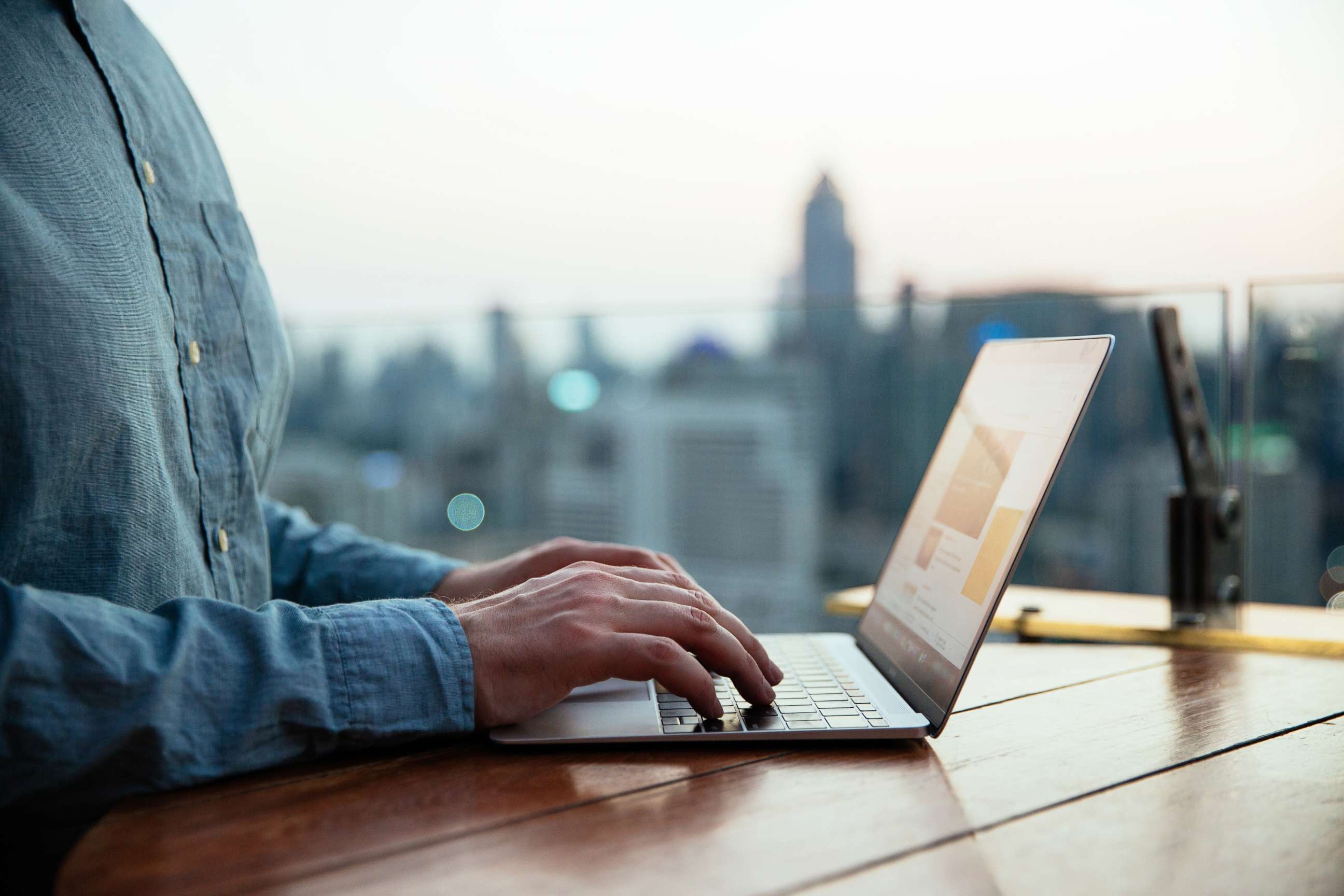 PHOTO: A person uses a computer in this stock photo.