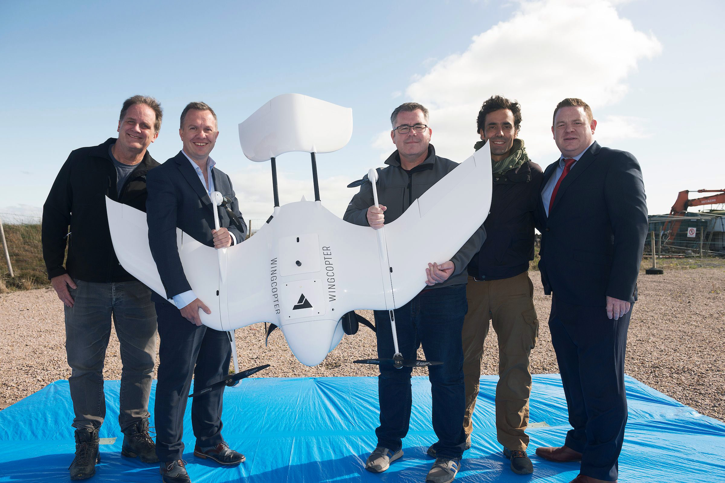 PHOTO: A team of international healthcare workers completed the world's first drone insulin delivery, dropping off a parcel of life-saving medicine to a remote island in Ireland. 