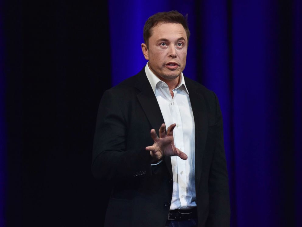 PHOTO: Elon Musk speaks at the 68th International Astronautical Congress 2017 in Adelaide, Australia, on Sept. 29, 2017.
