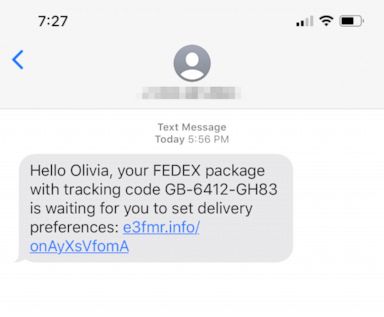 New Fraudulent Text Message Claims To Contain Fedex Package Information Abc News