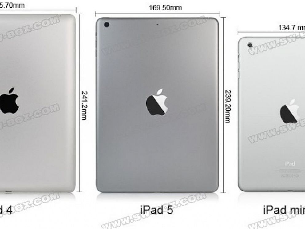 PHOTO: Purported photos of the iPad 5 have been posted by Chinese supplier site sw-box.com.