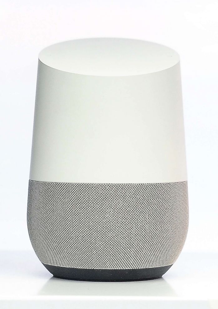 PHOTO: Google Home assistant device is showed at Google pavilion in Barcelona, Spain, March 1, 2018.
