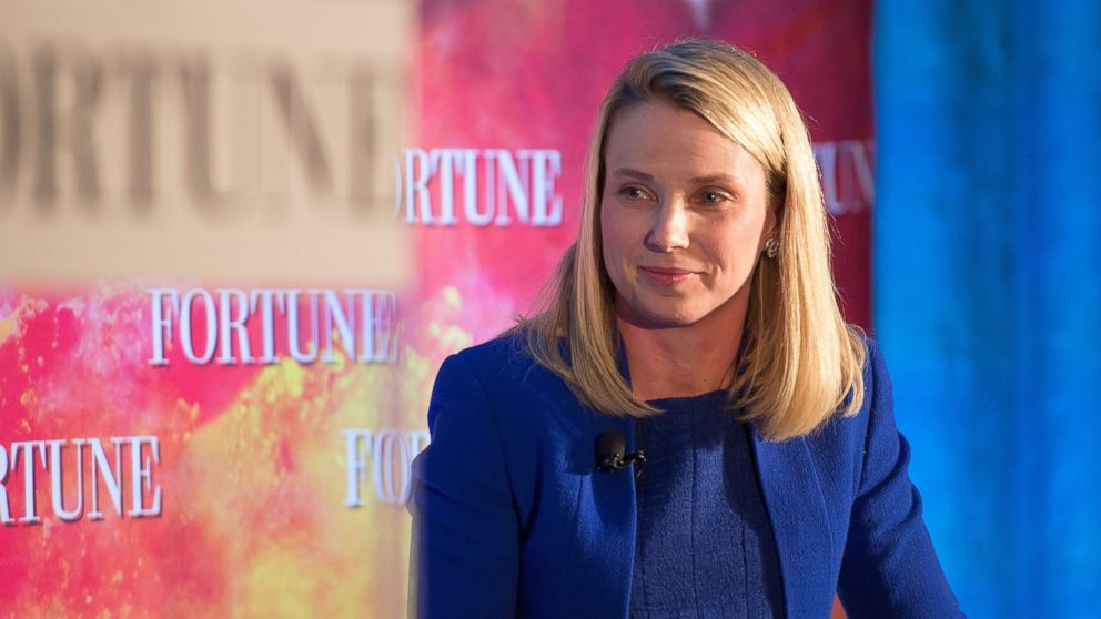 President and CEO of Yahoo Marissa Mayer attends Fortune Magazines 2015 Most Powerful Women Evening With NYC at Time Warner Center on May 18, 2015 in New York.