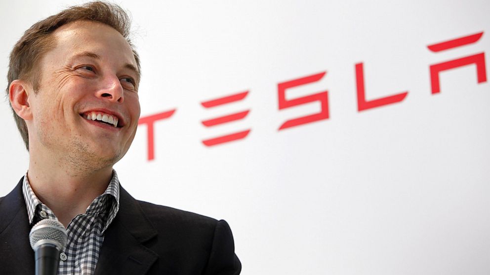 Tesla Motors CEO Elon Musk speaks during a news conference in Tokyo, in this Nov. 12, 2010 photo.