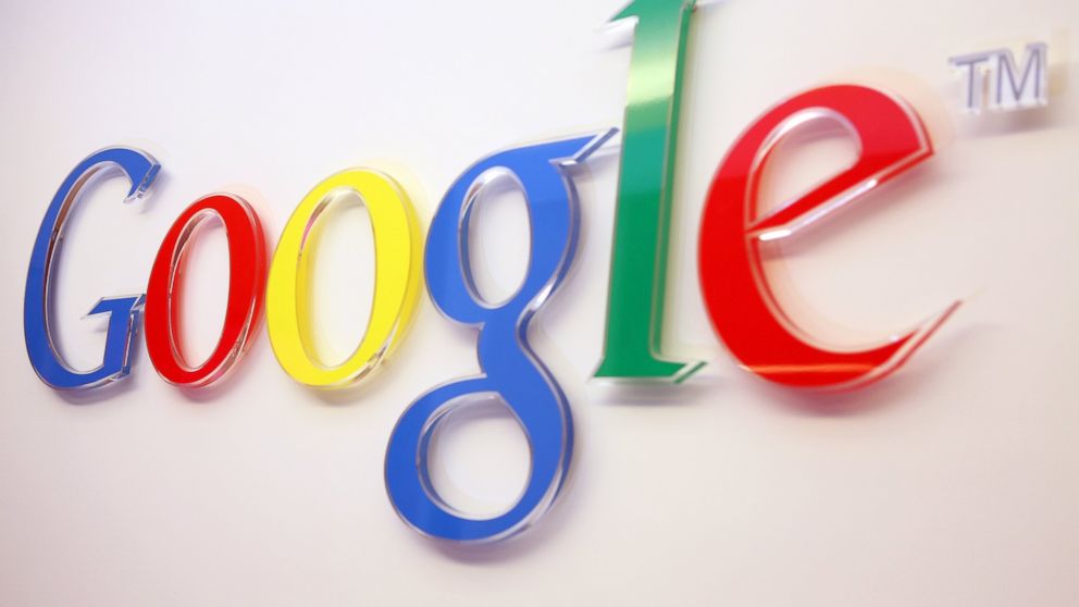 The Google logo is seen inside the company's offices on March 23, 2015 in Berlin, Germany.