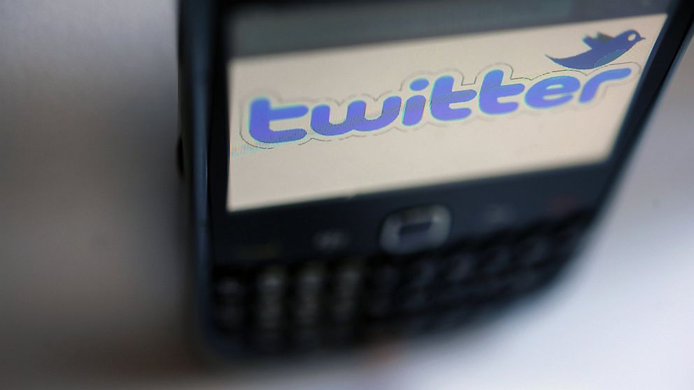 Micro-blogging site Twitter is shown on a BlackBerry smartphone in this Oct. 23, 2012 photo.