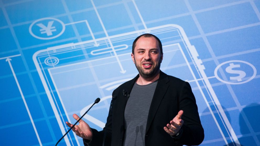 Whatsapp CEO Jan Koum during a Keynote conference as part of the first day of the Mobile World Congress 2014 at the Fira Gran Via complex on Feb. 24, 2014 in Barcelona, Spain.