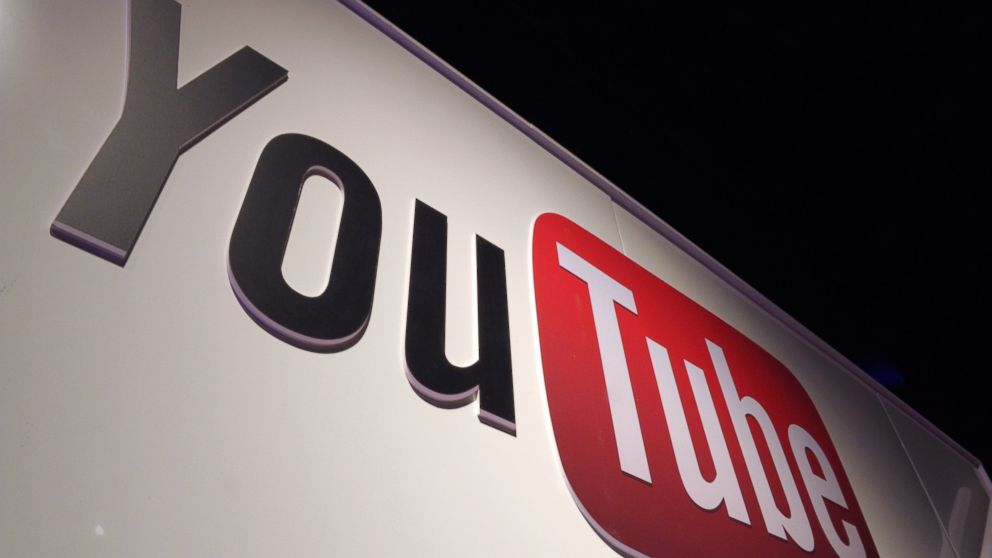 A picture shows a You Tube logo on December 4, 2012 during LeWeb Paris 2012 in Saint-Denis near Paris.