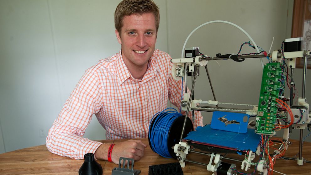 Ben Wittbrodt has used a 3D printer to print iPhone cases and shower head. 