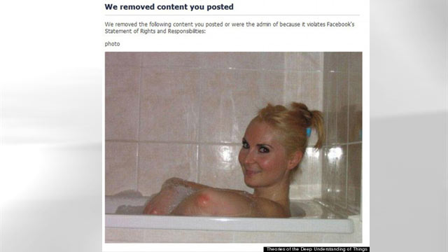 PHOTO: A photo of a womans elbow was mistaken for a breast and pulled by Facebook.