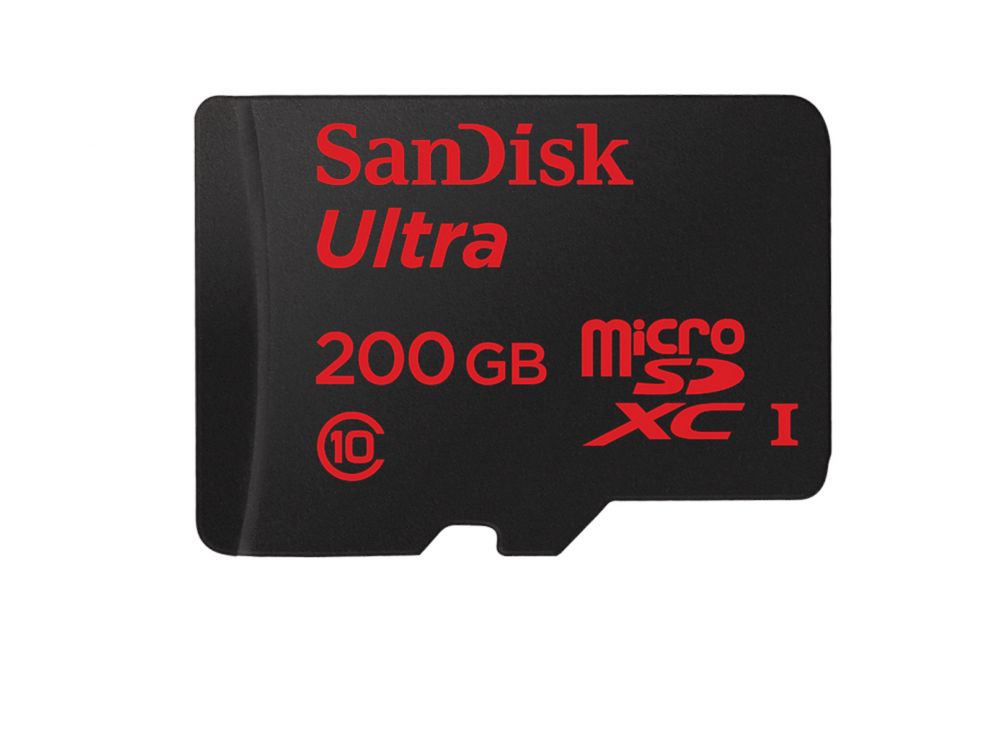 PHOTO: The  200GB SanDisk Ultra microSDXC UHS-I card, Premium Edition