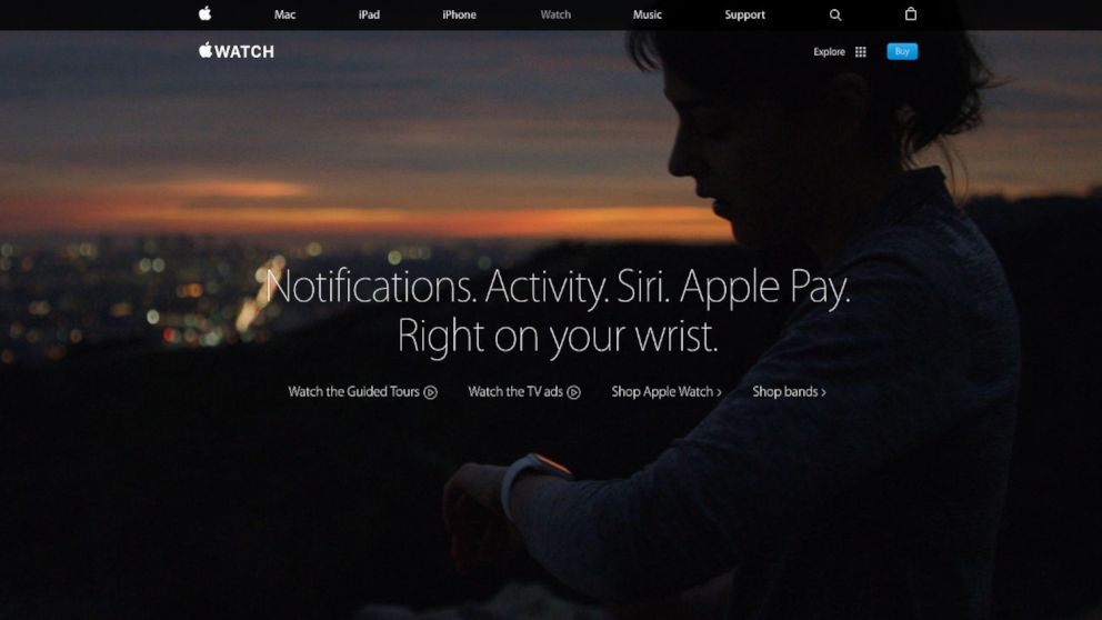 The new Apple site is pictured. 