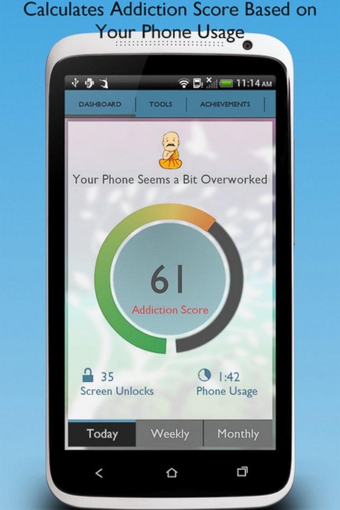 PHOTO: The BreakFree app allows users to measure how addicted they are to their smartphones.