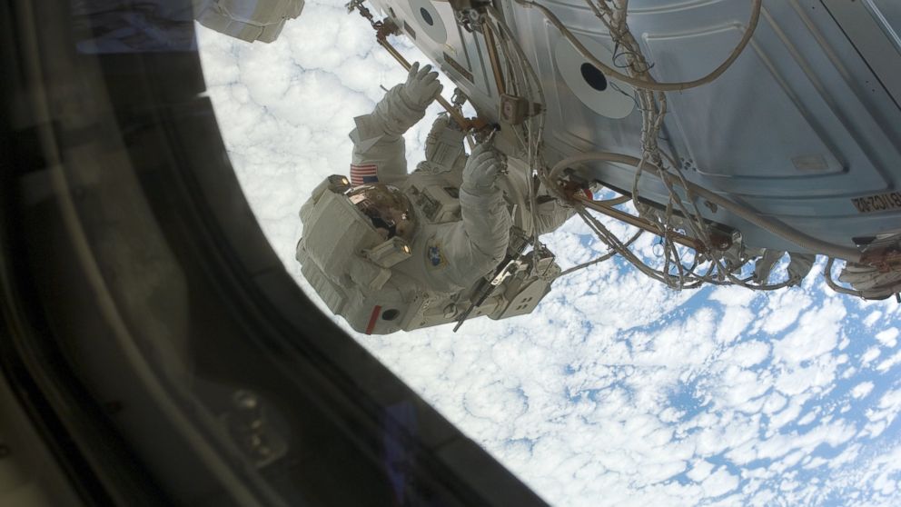 Astronaut Clay Anderson, Expedition 15 flight engineer, participated in the mission's fourth and final session of extravehicular activity (EVA) as construction and maintenance continue on the International Space Station.