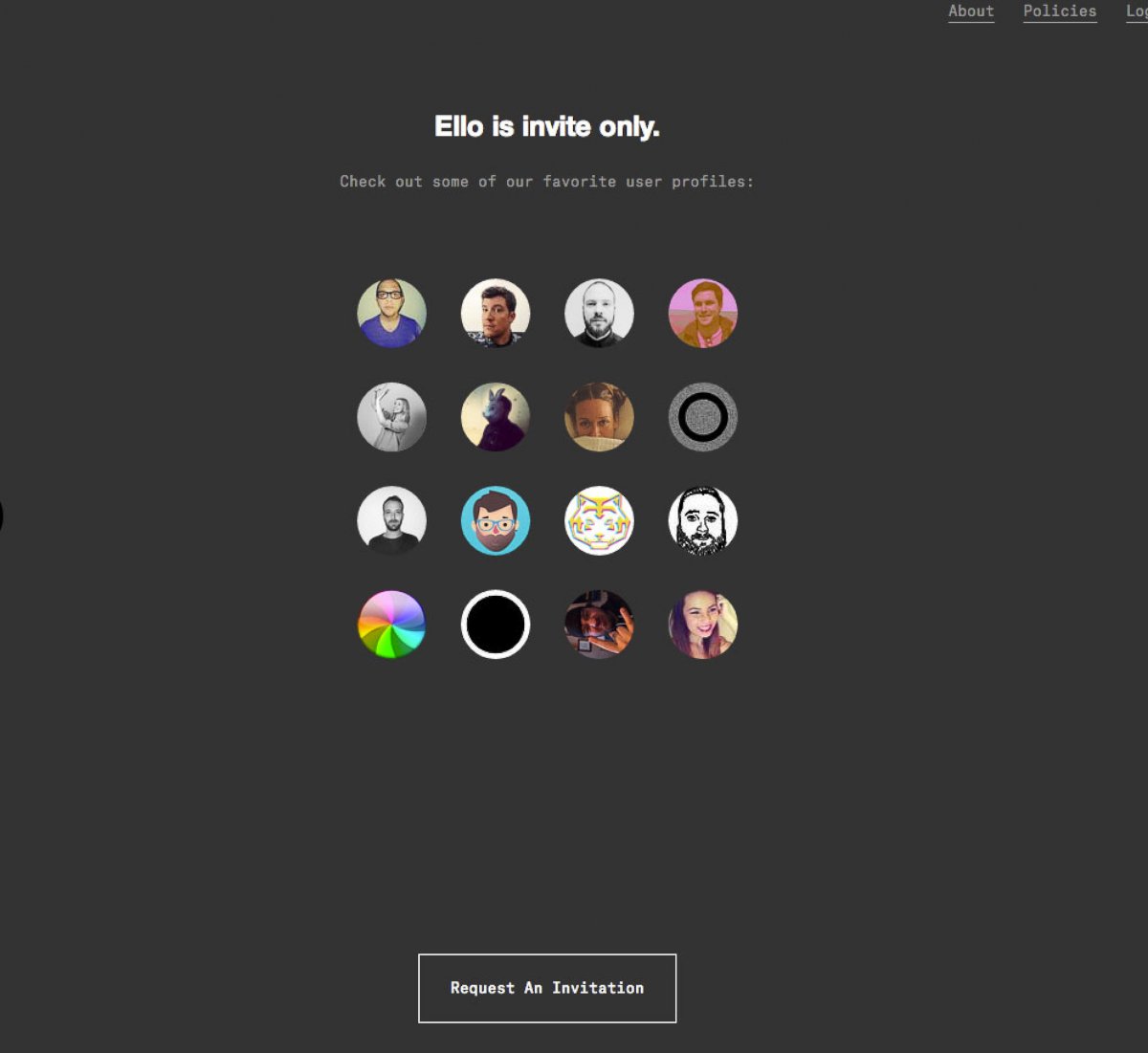 PHOTO: Ello is an invitation only social network without advertising.