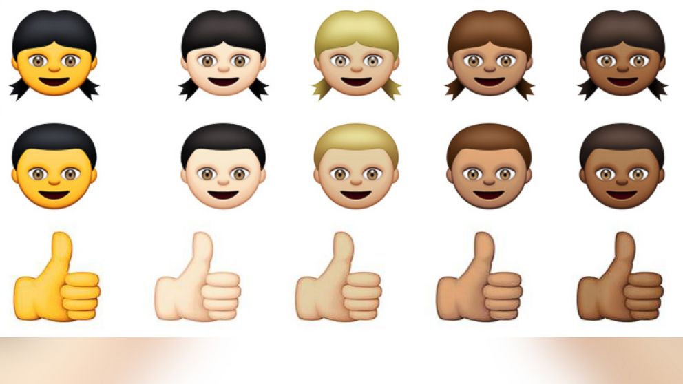 PHOTO: A set of Apple's new Emojis are pictured in this image. 