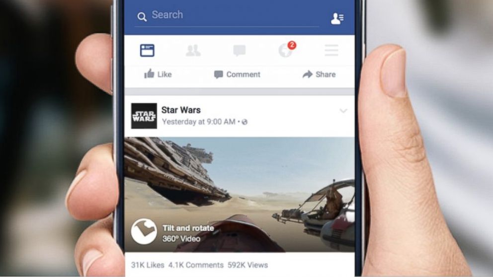 Facebook introduced 360-degree video.