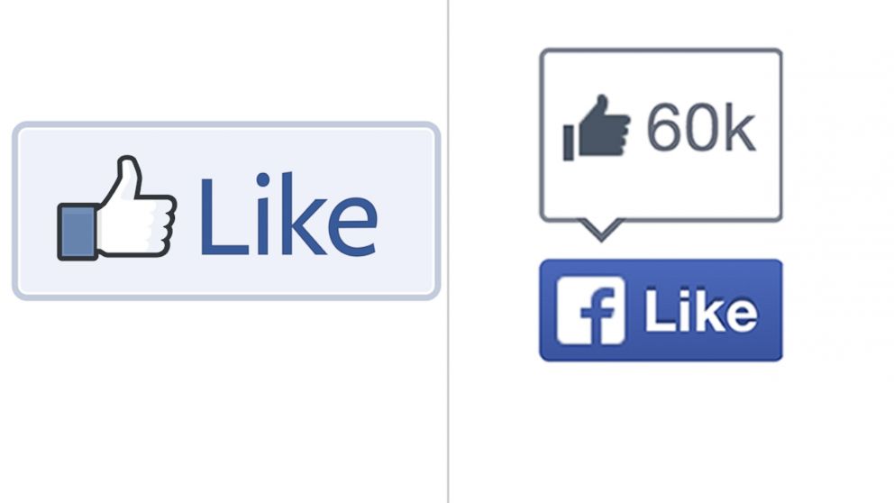 Facebook has dropped the thumbs up as it rolled out a new "Like" button.