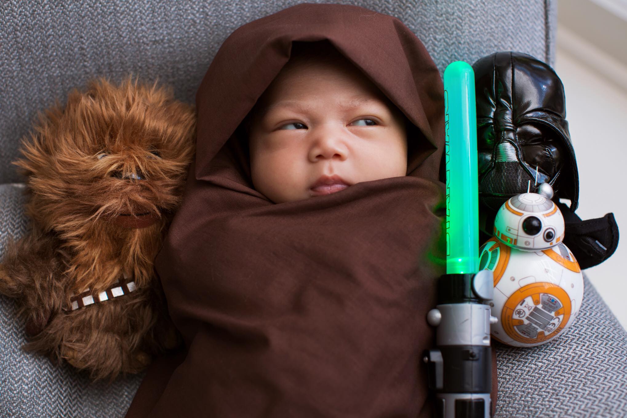 PHOTO: A photo of Mark Zuckerberg's daughter, Max, was posted to his Facebook on Dec. 17, 2015 with the caption, "The force is strong with this one."