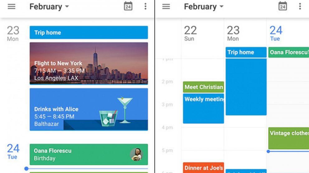 On March 10, 2015, Google announced the release of a new Google Calendar app for the iPhone. 