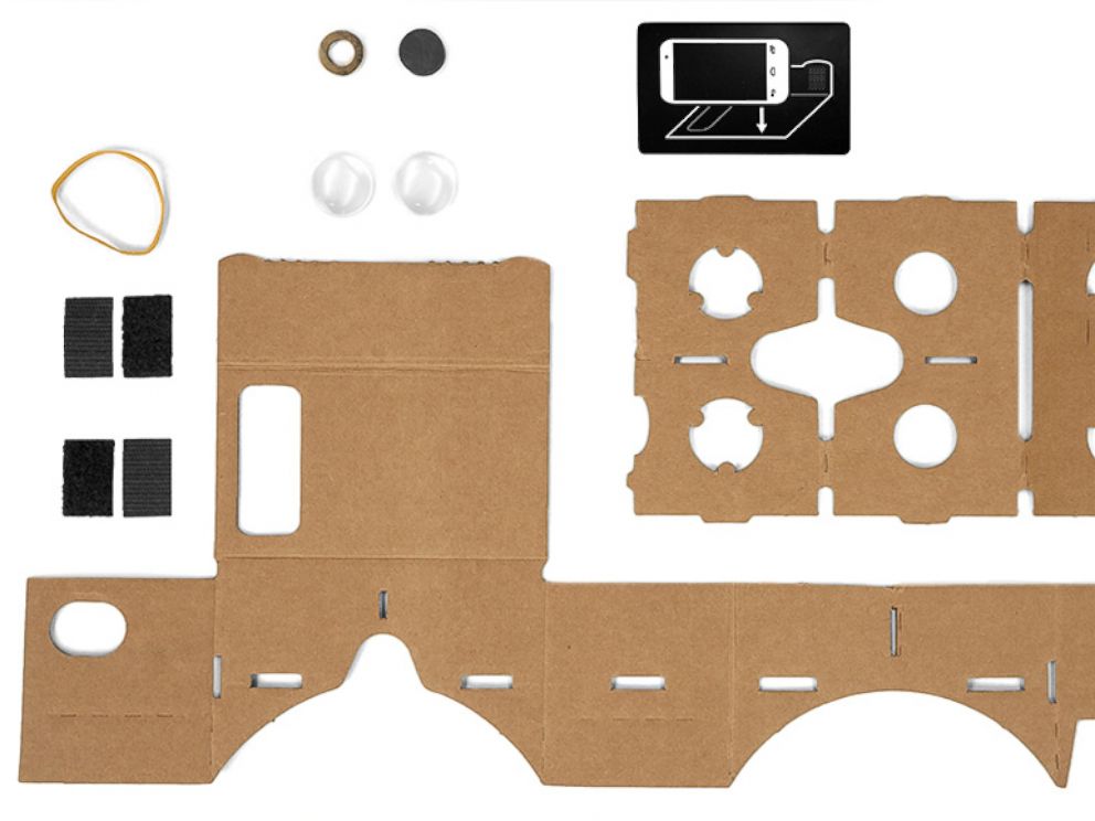 PHOTO: Pictured is how to make a Google Cardboard viewer. 