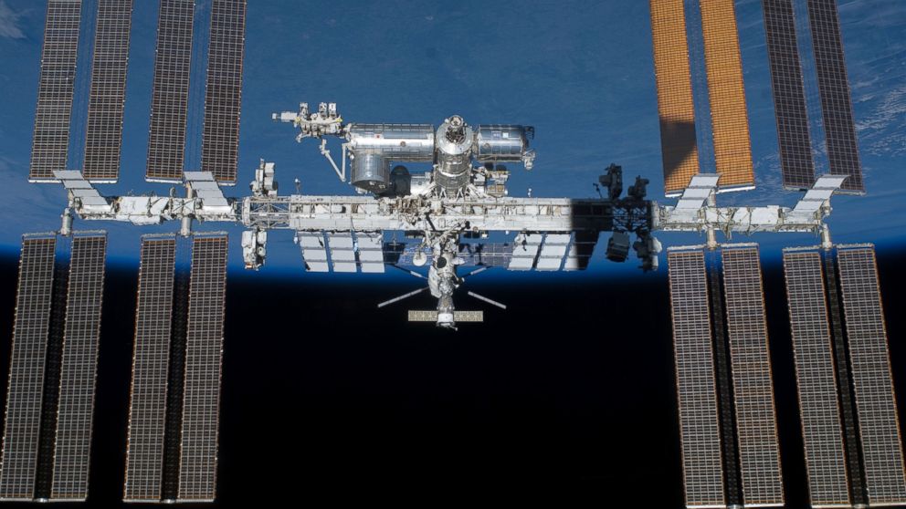 The International Space Station is pictured on May 29, 2011. 