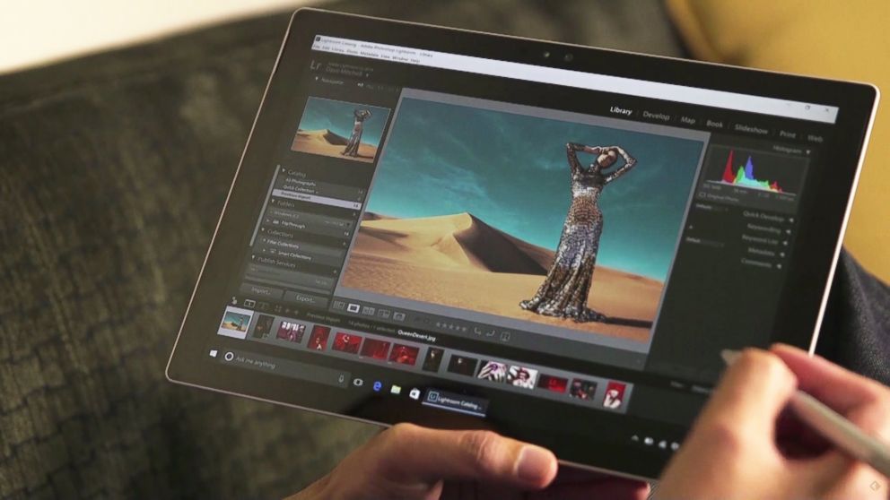 Microsoft showed their Surface Pro 4 at a Windows device event in New York on Oct. 6, 2015.