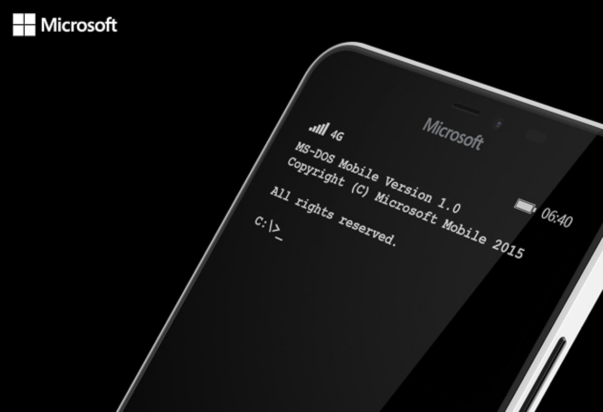 PHOTO: Microsoft is launching MS-DOS for mobile as an April Fool's Day joke.