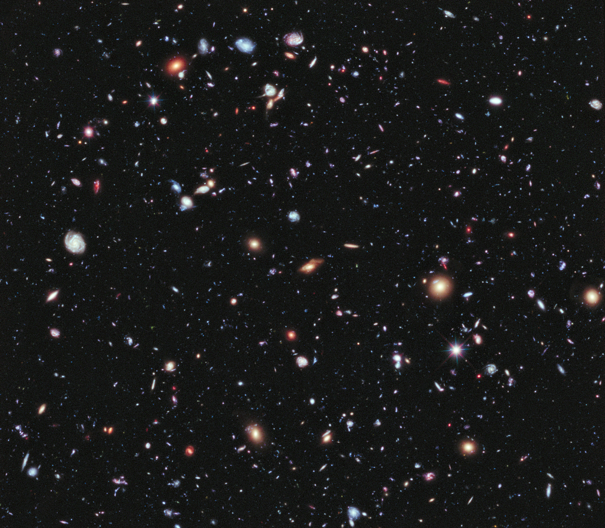 PHOTO: Called the eXtreme Deep Field, or XDF, this image from NASA's Hubble Space Telescope contains about 5,500 galaxies. 