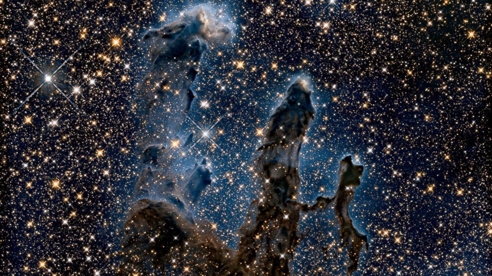 NASA released a new photo of the "Pillars of Creation" from the Hubble Telescope, Jan. 6, 2015.