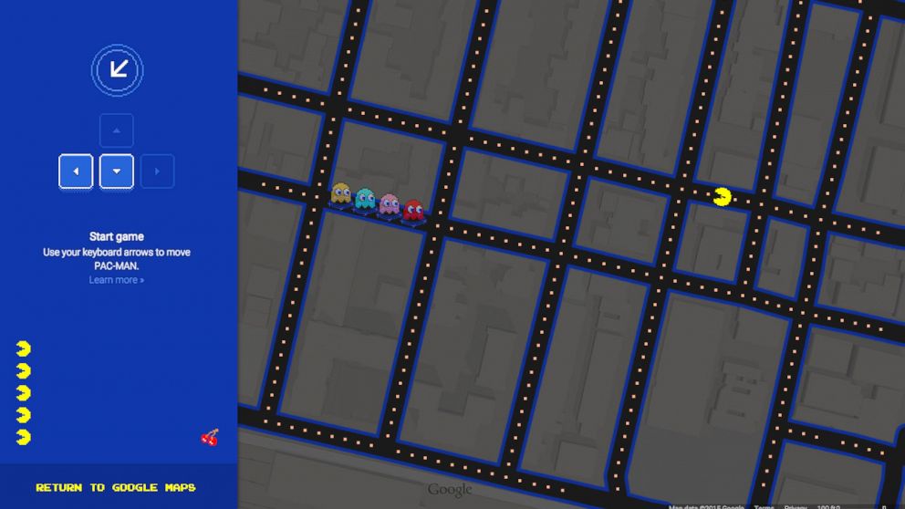 Google Maps has a Pac Man feature. 