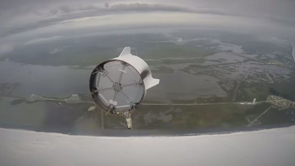 SpaceX released a video from its pad abort test.