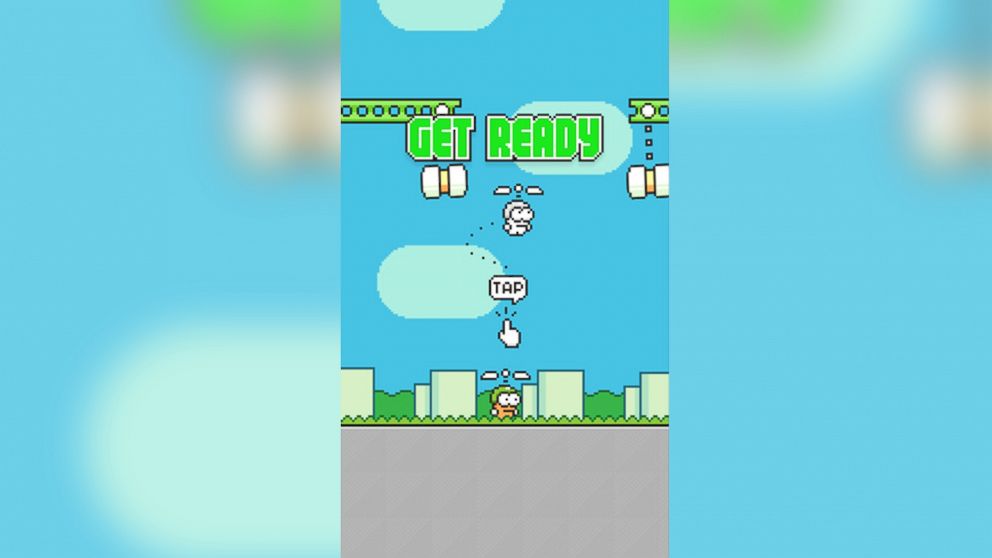 The new game, Swing Copters, by game creator Dong Nguyen. 