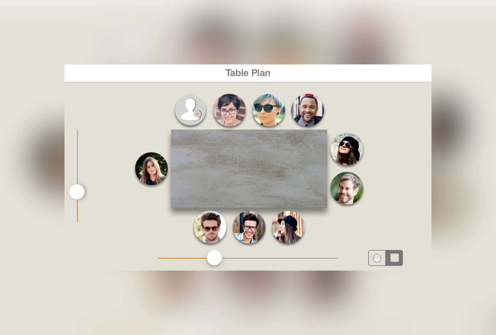 PHOTO: The makers of "Table Plan" say that the app will allow you to create seating plans for up to 30 guests at a round, square or rectangular table.