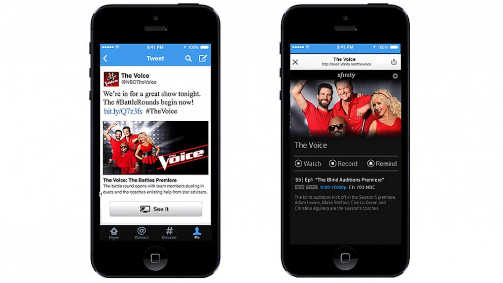 Twitter and Comcast have teamed up to let you change a channel with a tweet. 
