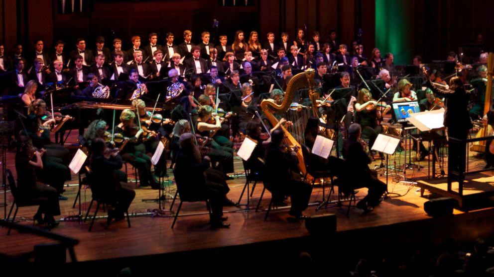 The Legend of Zelda: Symphony of the Goddesses is performed in front of a sold-out crowd by the Seattle Symphony in Benaroya Hall in Seattle on Sept. 12, 2013. 