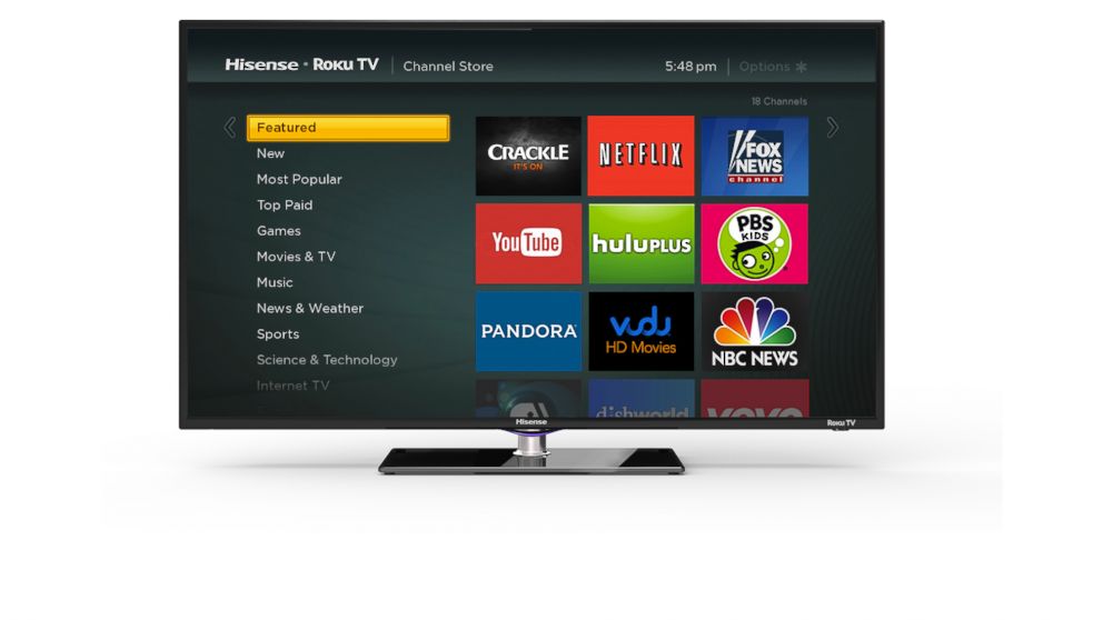 Roku TV will allow customers to watch Roku channels without a set-top box. 