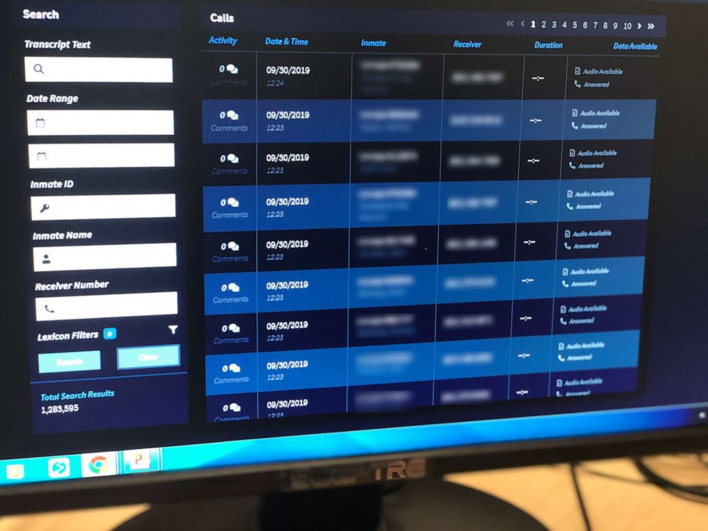 PHOTO: A host of AI-driven technologies being marketed to U.S. prisons and jails, which digitally search existing recorded call databases, are beginning to change the way the prisons monitor their inmate populations.
