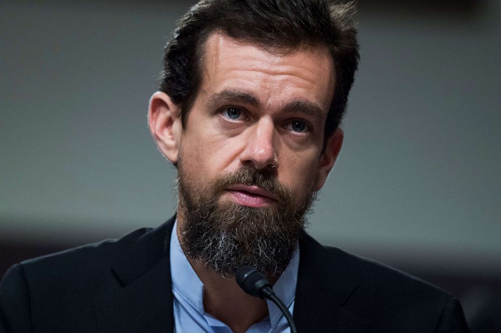PHOTO: Jack Dorsey, Twitter CEO testifies during a Senate (Select) Intelligence Committee hearing on Capitol Hill in Washington, Sept. 5, 2018.